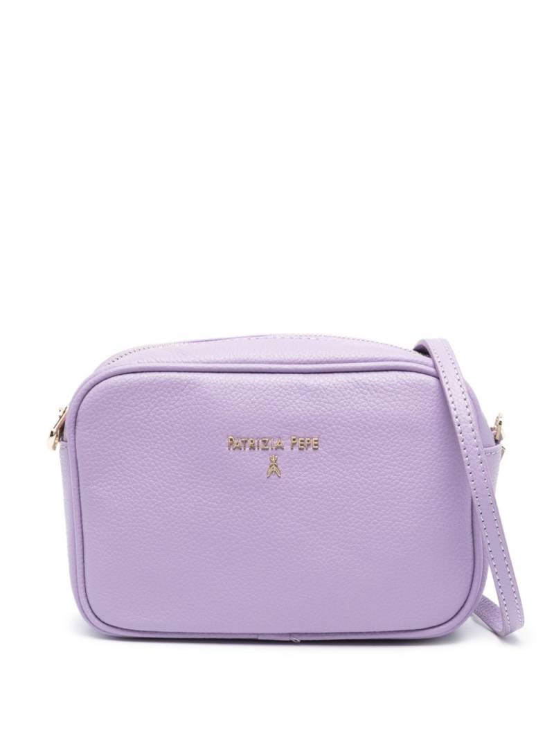 Patrizia Pepe metallic-effect crossbody bag - Purple von Patrizia Pepe