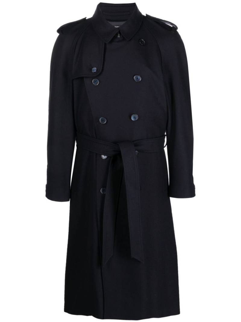 Patrizia Pepe notched-collar double-breasted coat - Blue von Patrizia Pepe