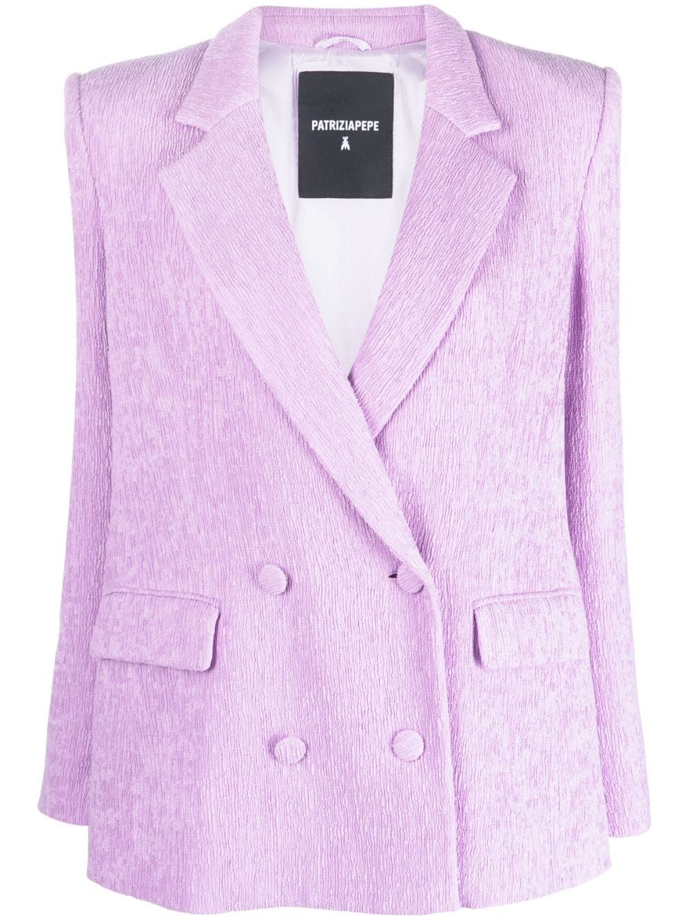 Patrizia Pepe notched-lapels double-breasted blazer - Purple von Patrizia Pepe