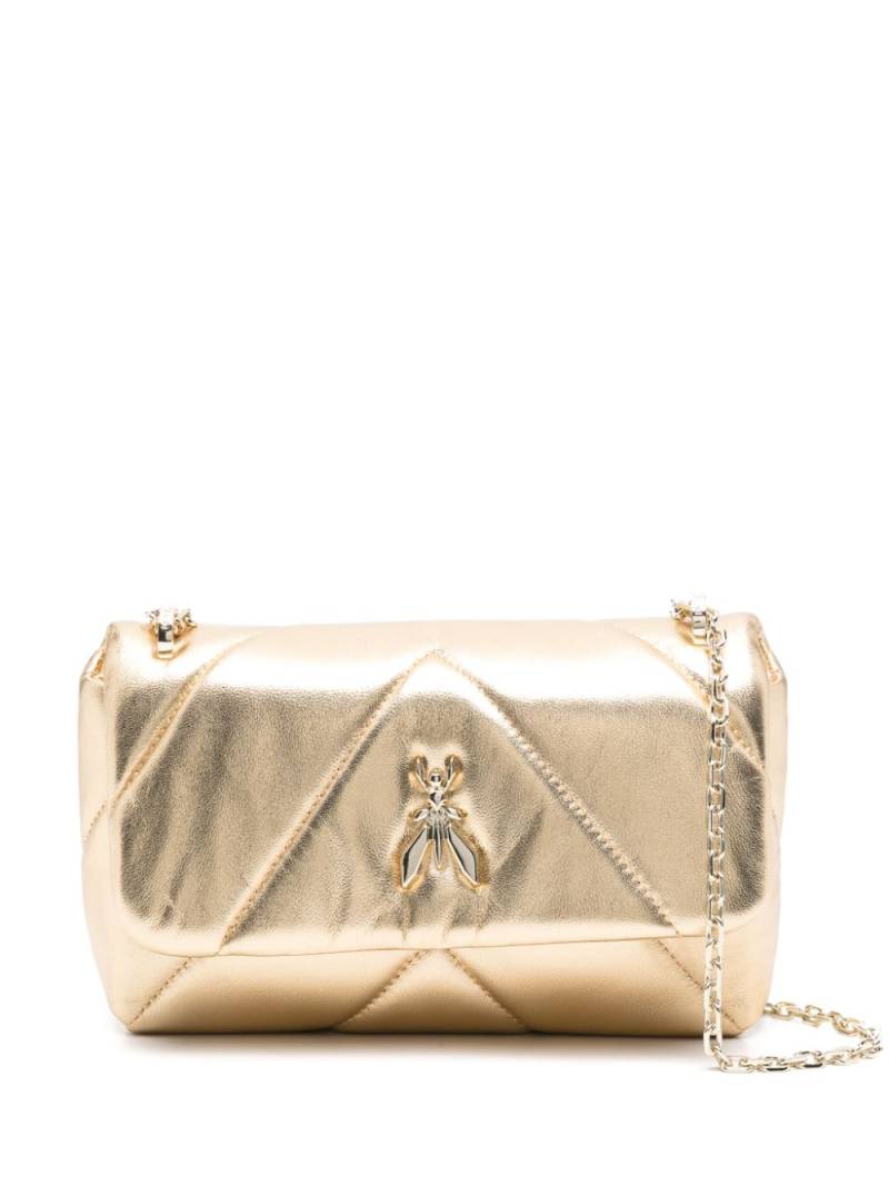 Patrizia Pepe padded leather cross body bag - Gold von Patrizia Pepe