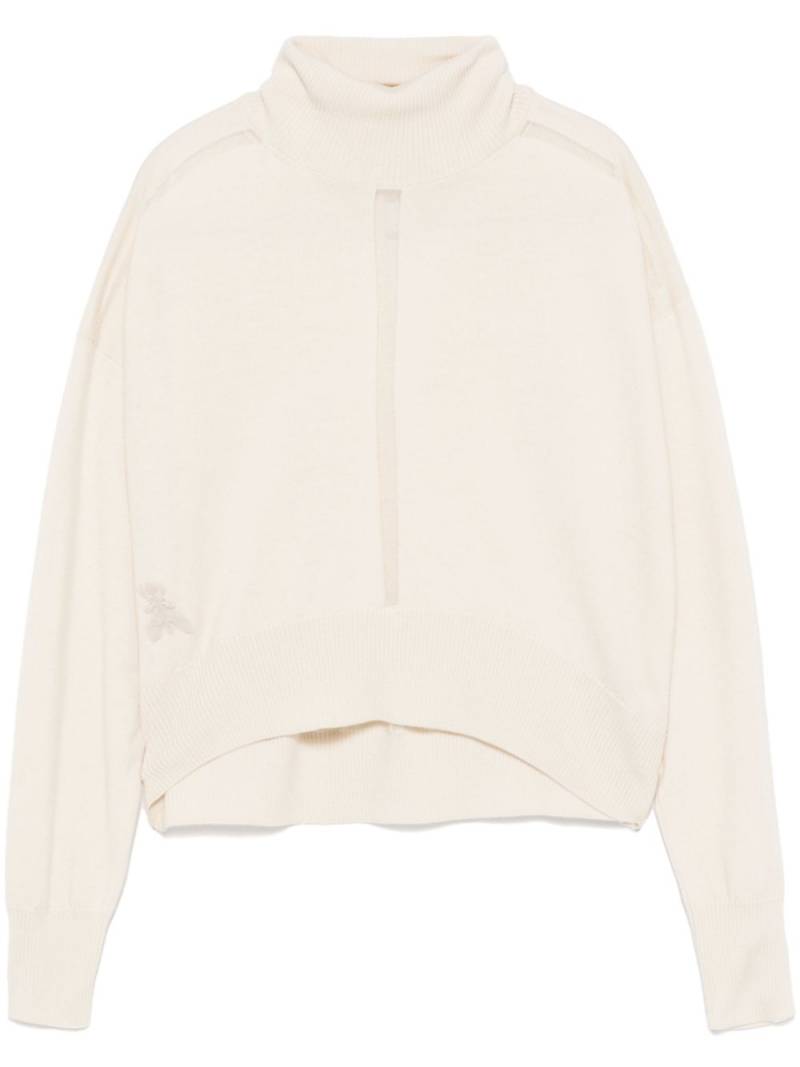 Patrizia Pepe panelled sweater - Neutrals von Patrizia Pepe