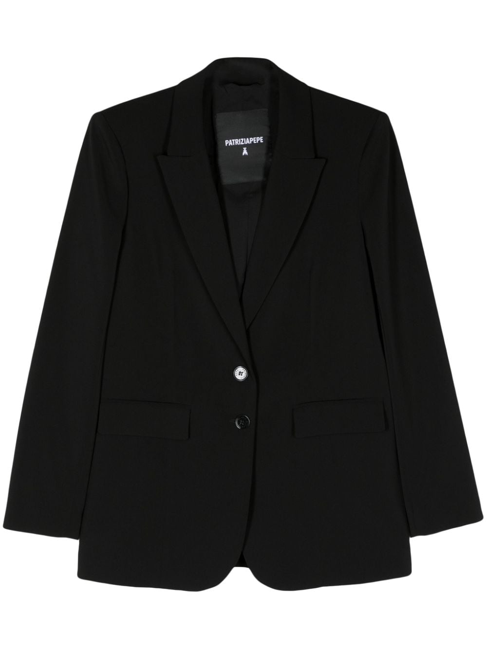 Patrizia Pepe peak-lapels single-breasted blazer - Black von Patrizia Pepe