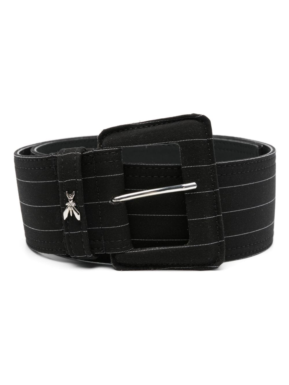 Patrizia Pepe pinstriped twill belt - Black von Patrizia Pepe