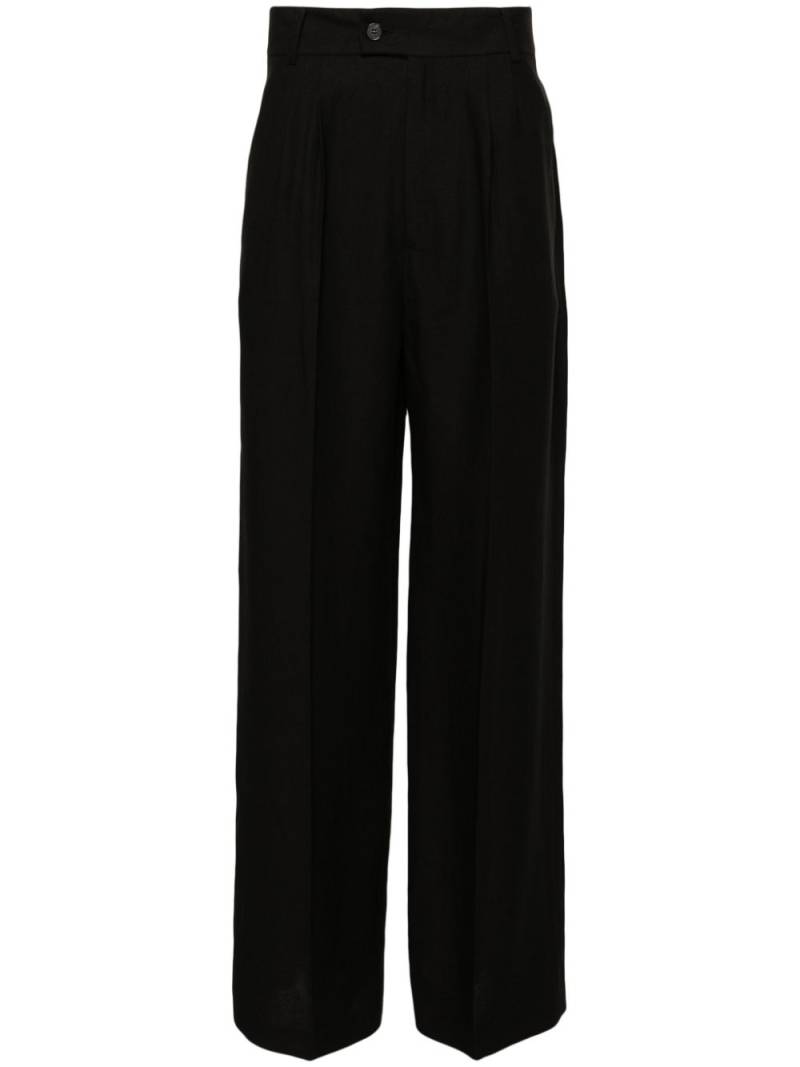 Patrizia Pepe pleat-detailing straight-leg trousers - Black von Patrizia Pepe