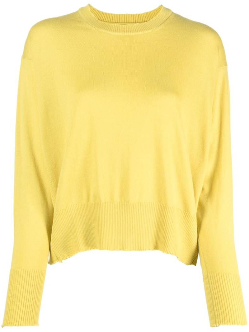 Patrizia Pepe raw-cut wool jumper - Yellow von Patrizia Pepe