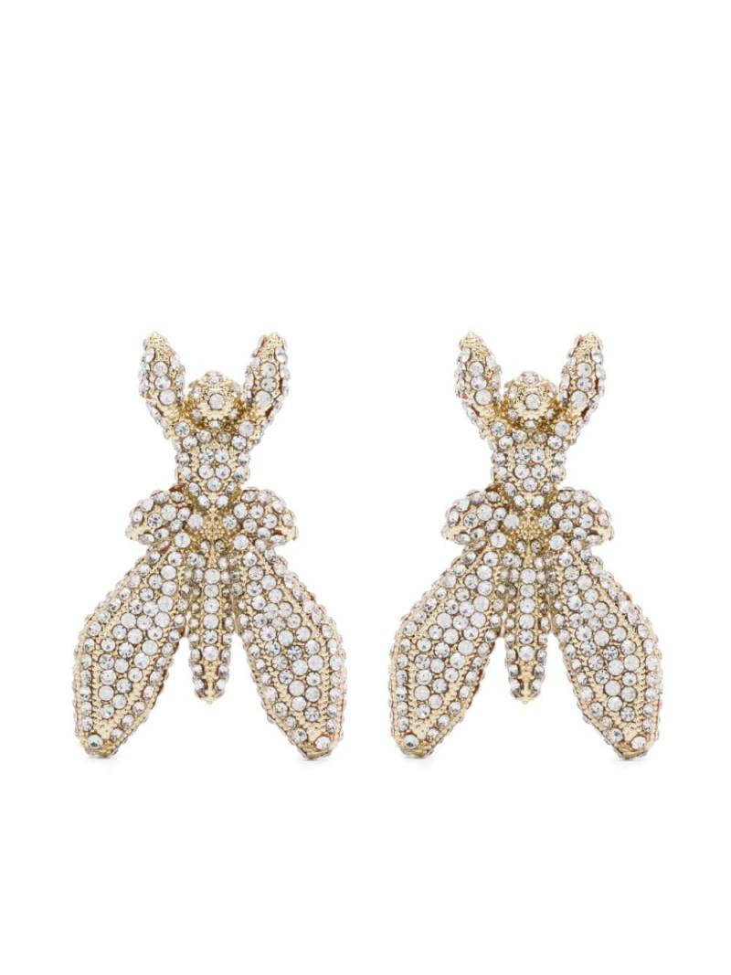 Patrizia Pepe rhinestone-embellished Fly earrings - Gold von Patrizia Pepe