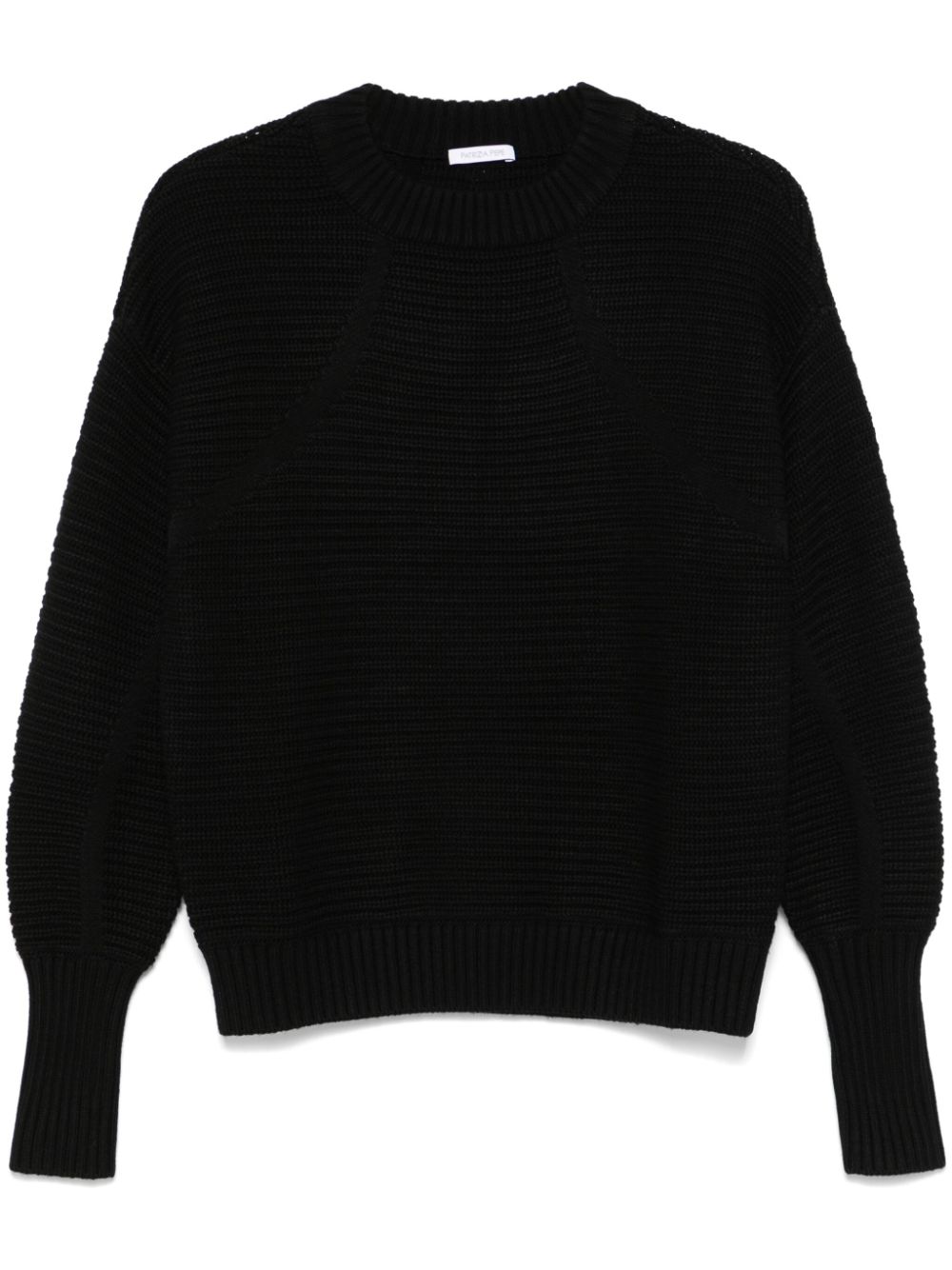 Patrizia Pepe ribbed jumper - Black von Patrizia Pepe