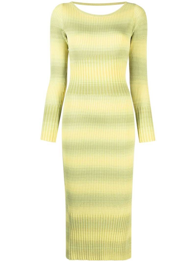 Patrizia Pepe ribbed knit dress - Green von Patrizia Pepe