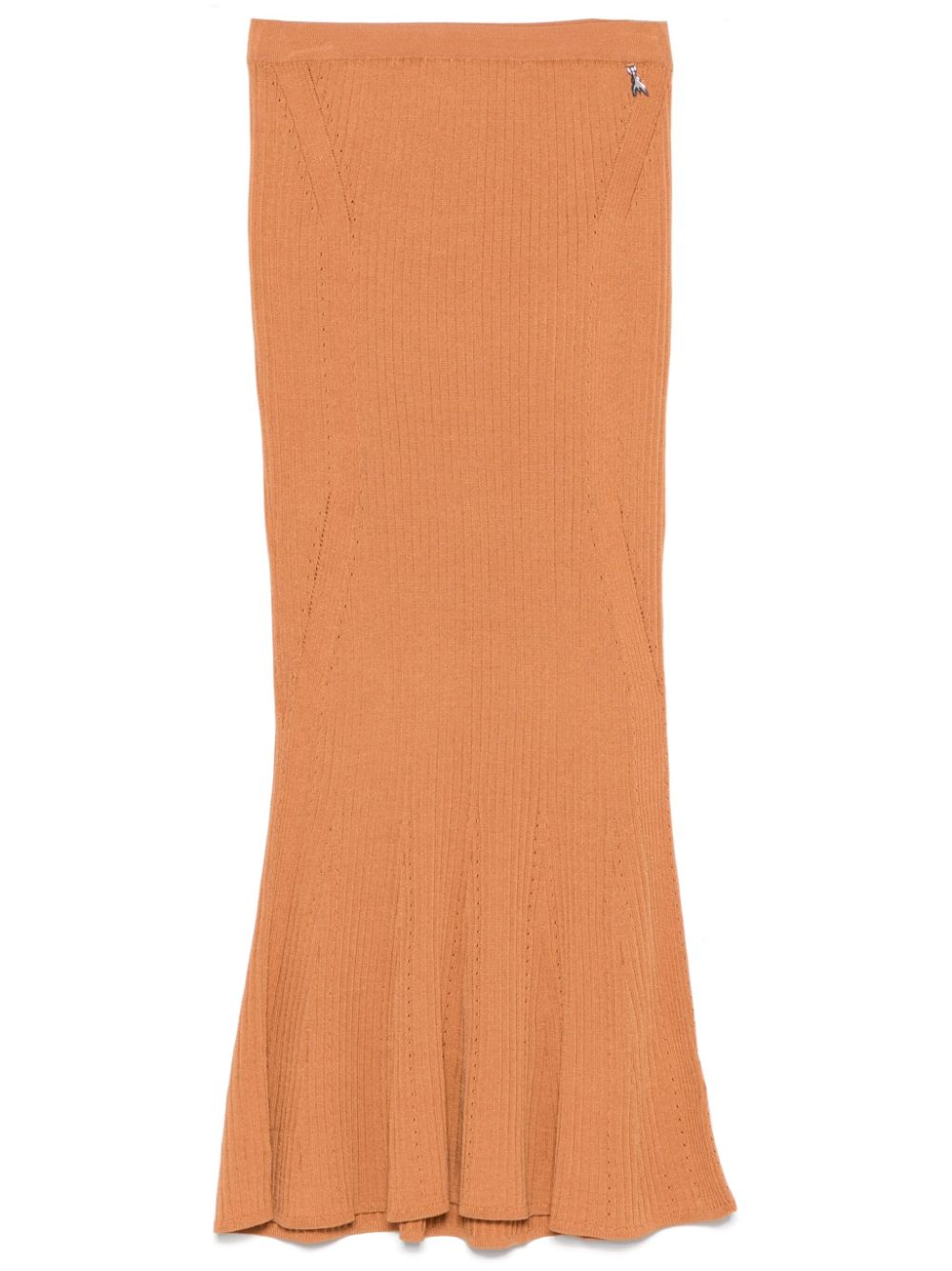 Patrizia Pepe ribbed-knit midi skirt - Brown von Patrizia Pepe