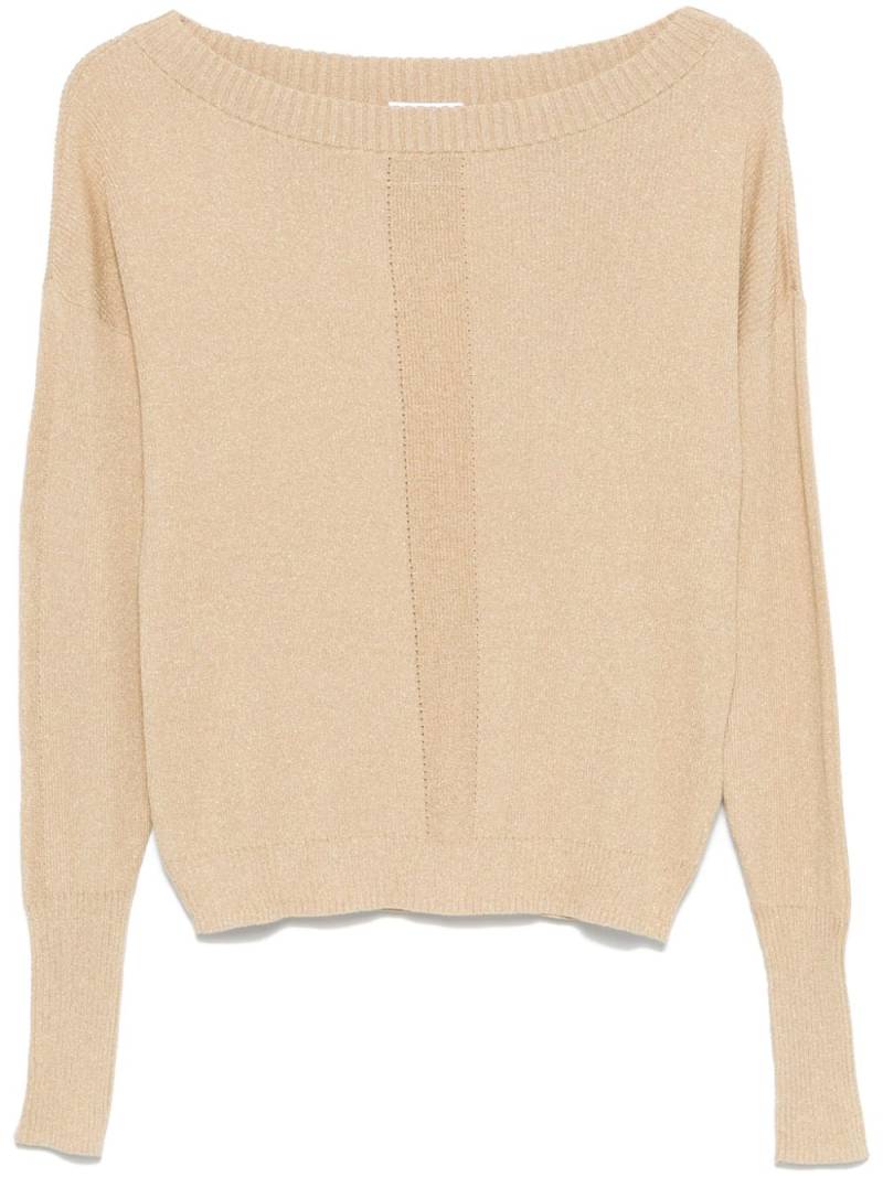 Patrizia Pepe ribbed-knit sweater - Neutrals von Patrizia Pepe