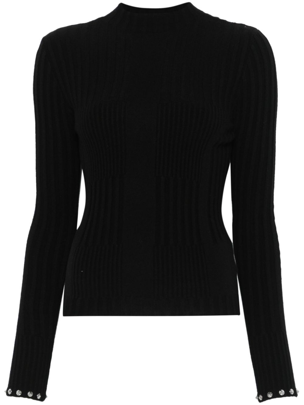 Patrizia Pepe ribbed sweater - Black von Patrizia Pepe