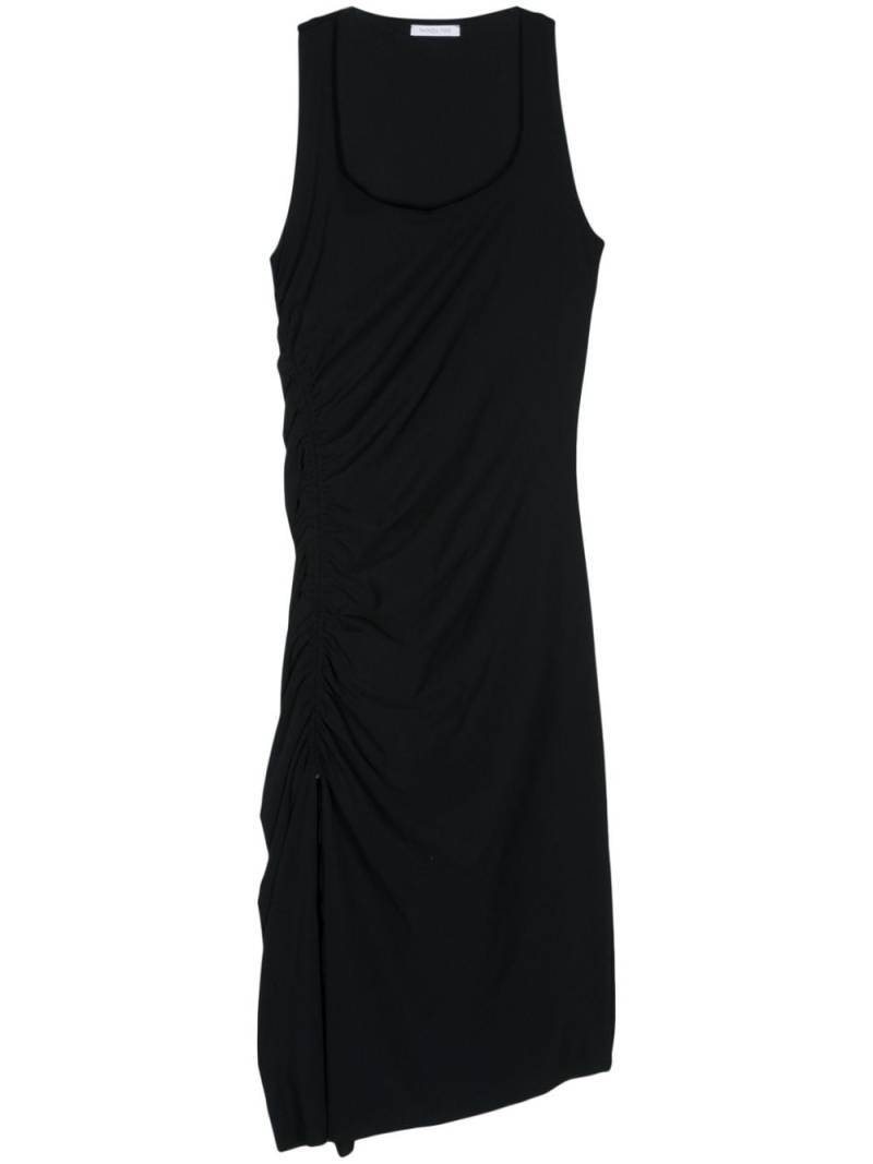 Patrizia Pepe ruched-detail midi dress - Black von Patrizia Pepe