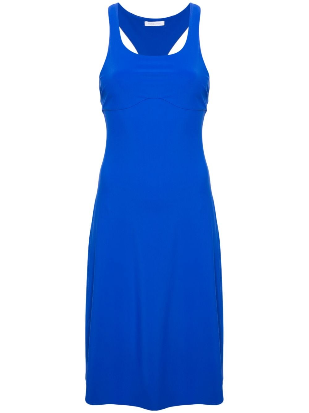 Patrizia Pepe scoop-neck midi dress - Blue von Patrizia Pepe