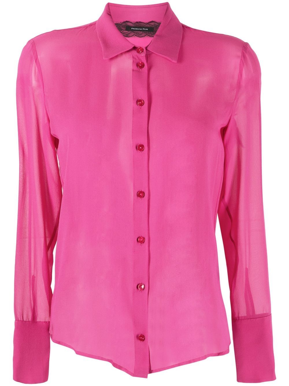 Patrizia Pepe semi-sheer silk shirt - Pink von Patrizia Pepe