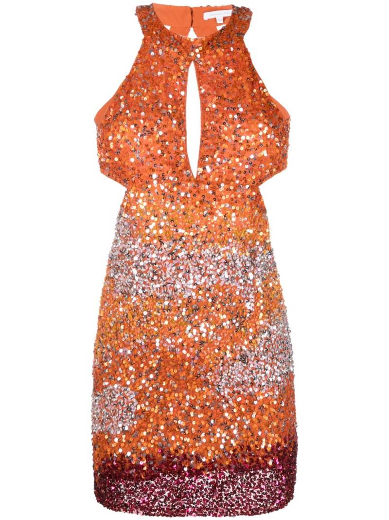 Patrizia Pepe sequin-embellished tulle mini dress - Orange von Patrizia Pepe