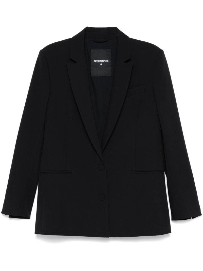 Patrizia Pepe single-breasted blazer - Black von Patrizia Pepe