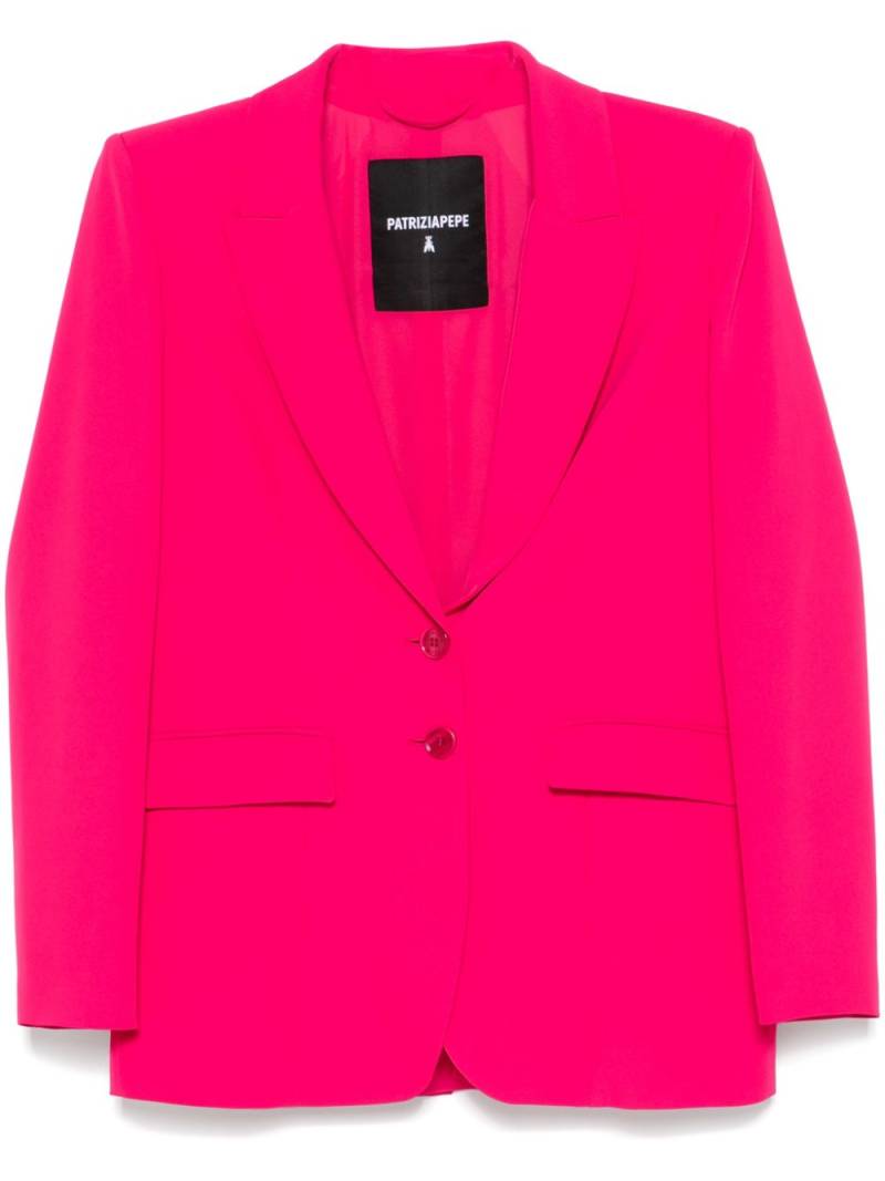 Patrizia Pepe single-breasted blazer - Pink von Patrizia Pepe