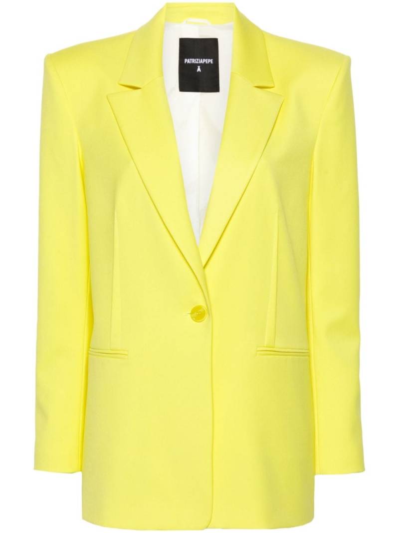 Patrizia Pepe single-breasted blazer - Yellow von Patrizia Pepe