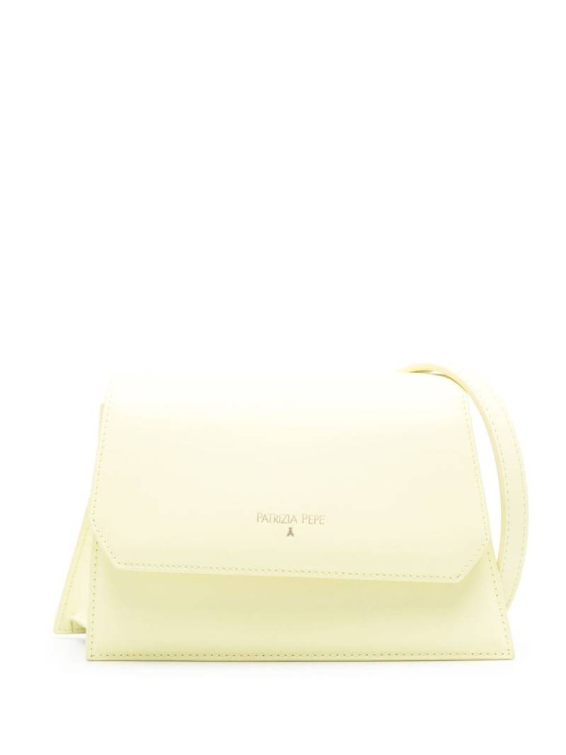 Patrizia Pepe small Astral leather crossbody bag - Yellow von Patrizia Pepe