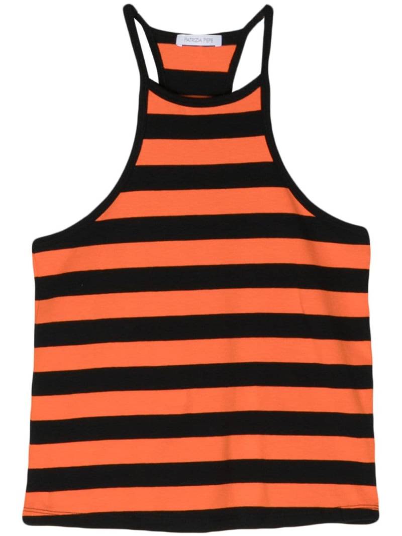 Patrizia Pepe striped racerback tank top - Black von Patrizia Pepe