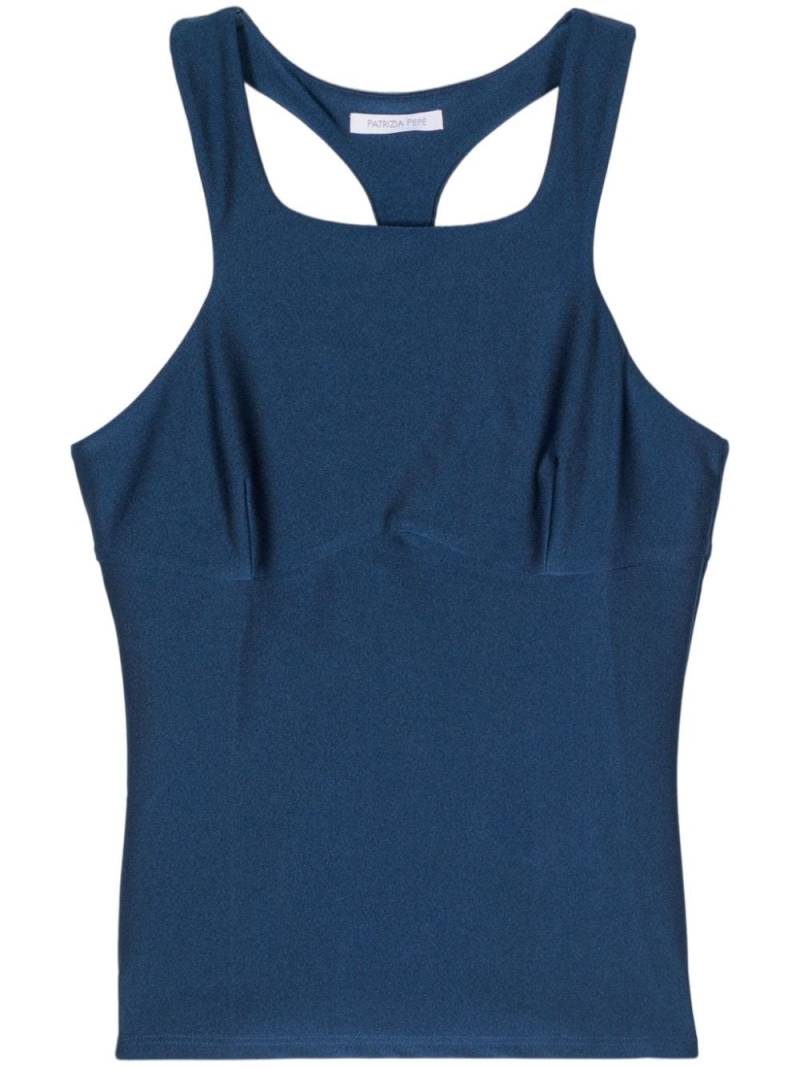 Patrizia Pepe technical-jersey tank top - Blue von Patrizia Pepe