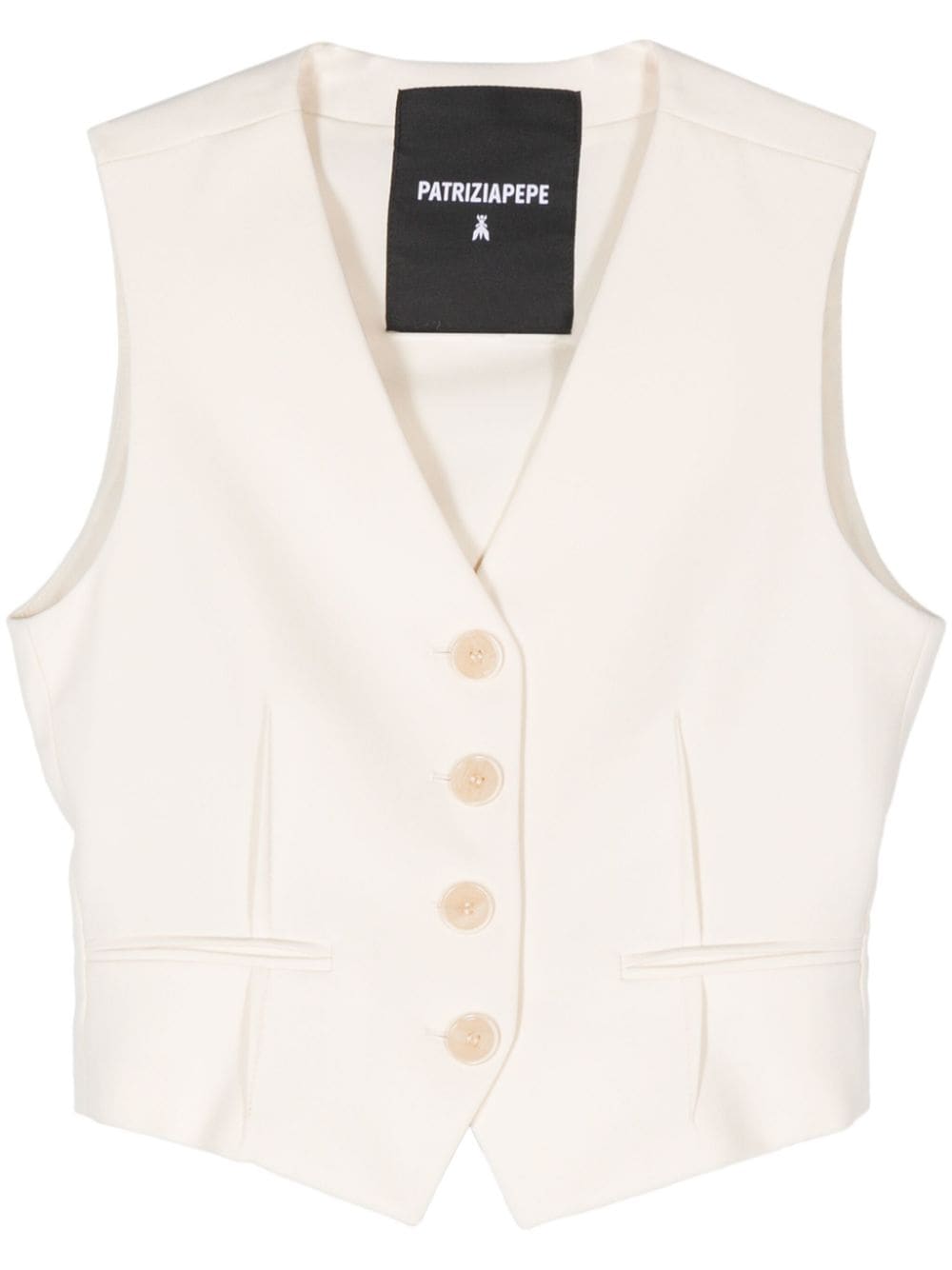 Patrizia Pepe twill vest - Neutrals von Patrizia Pepe