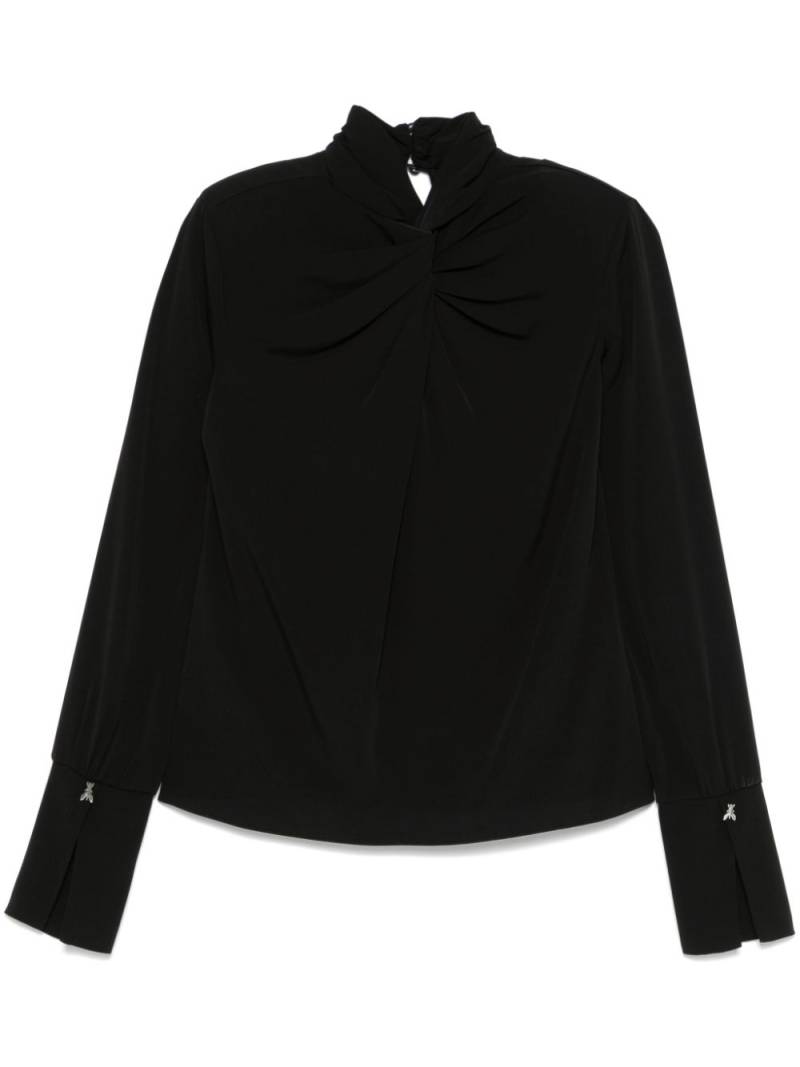 Patrizia Pepe twisted blouse - Black von Patrizia Pepe