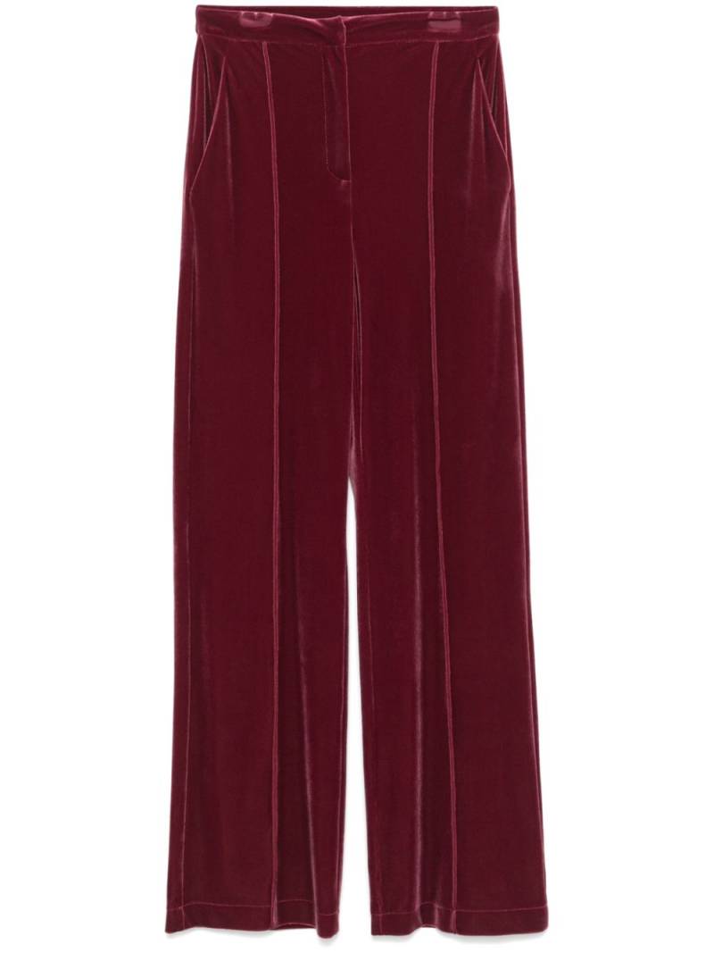 Patrizia Pepe velvet trousers - Red von Patrizia Pepe