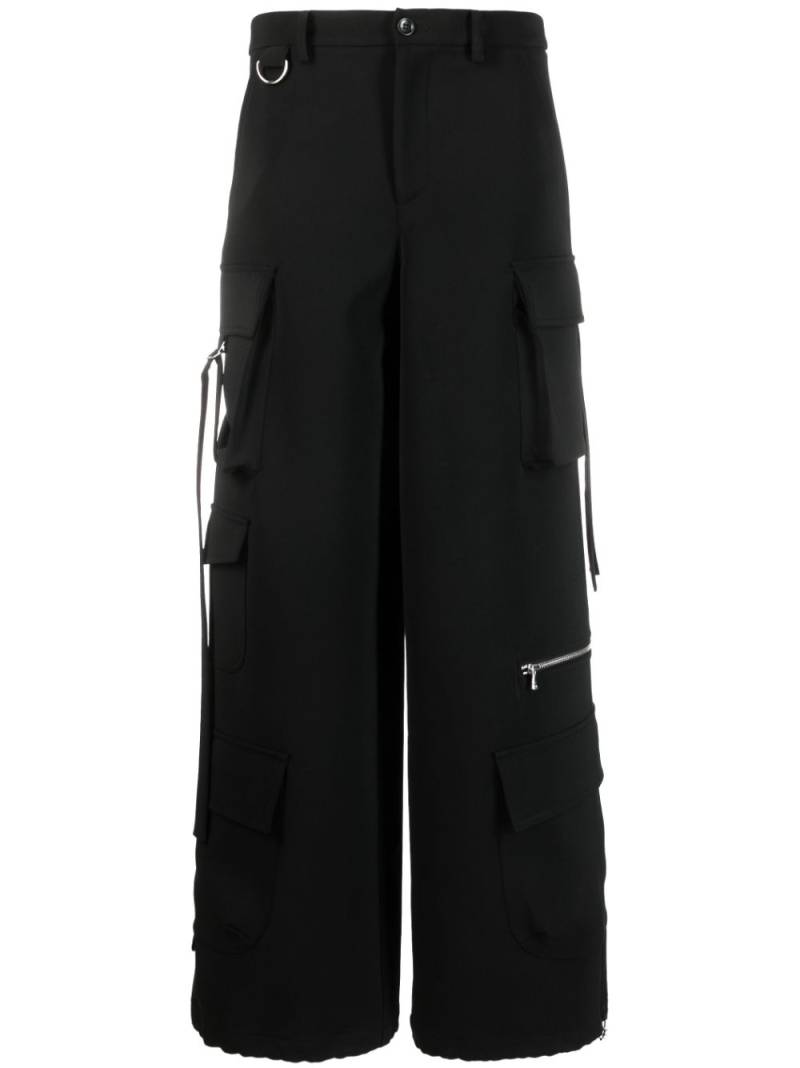 Patrizia Pepe wide-leg cargo trousers - Black von Patrizia Pepe