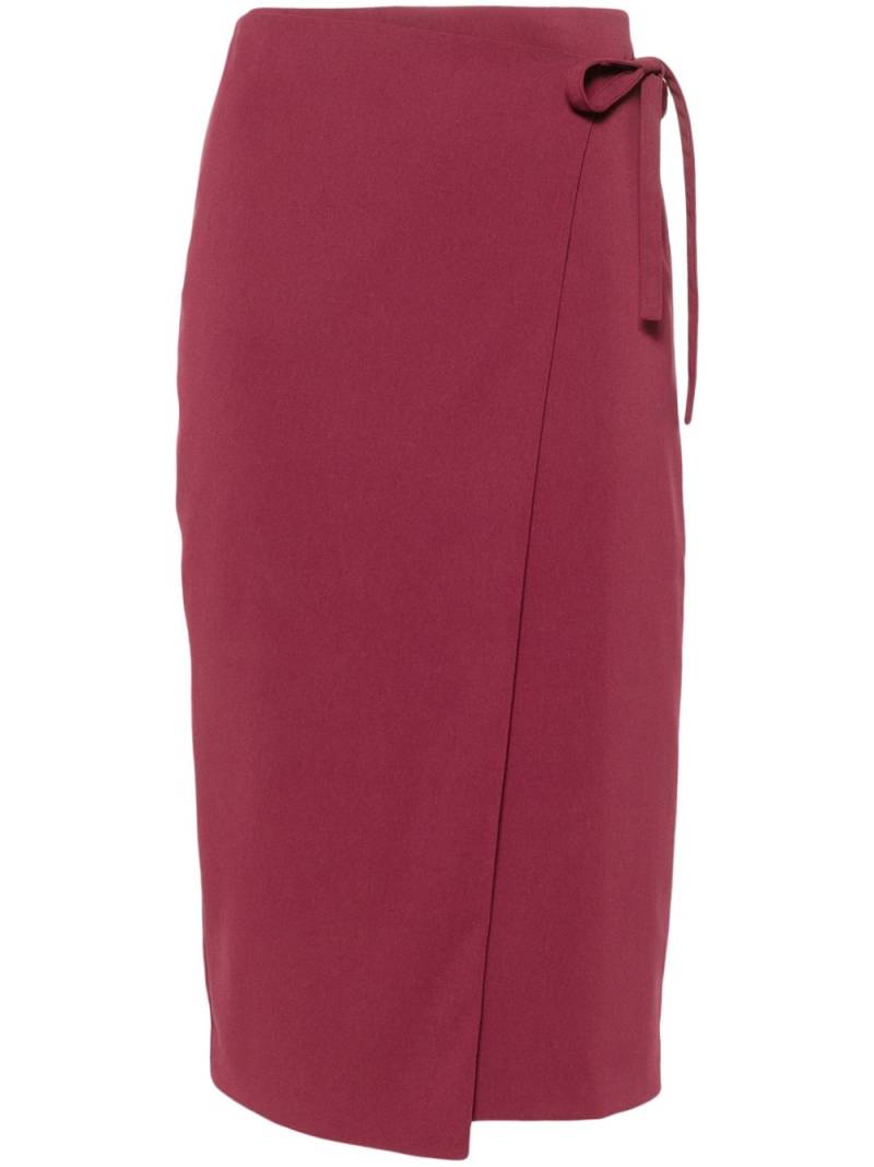 Patrizia Pepe wrap midi skirt - Red von Patrizia Pepe