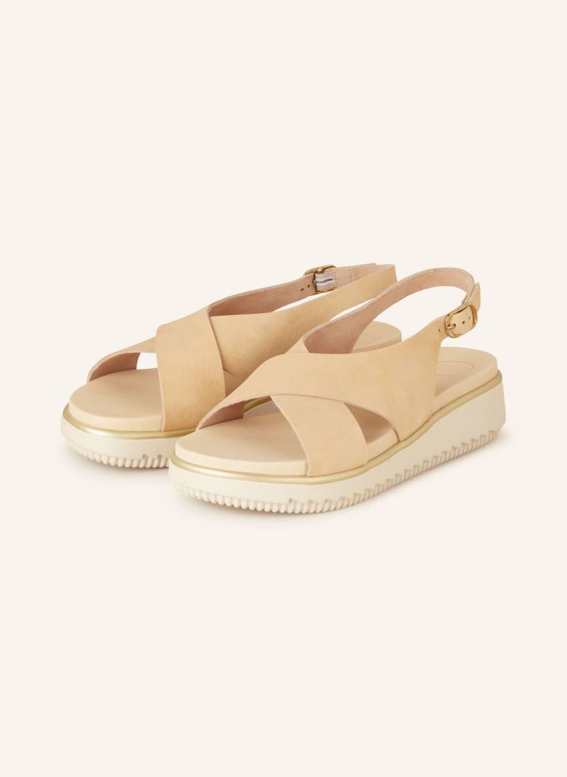 Paul Green Plateau-Sandalen beige von Paul Green