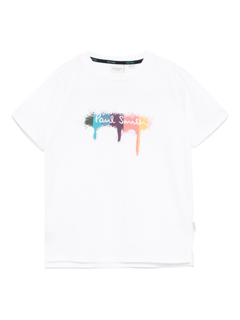 Paul Smith Junior artist stripe paint T-shirt - White von Paul Smith Junior