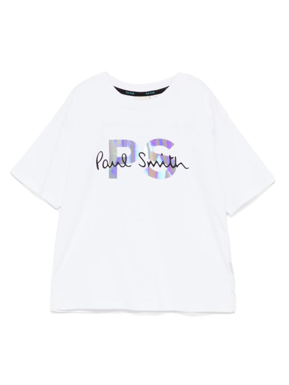 Paul Smith Junior holographic-print T-shirt - White von Paul Smith Junior