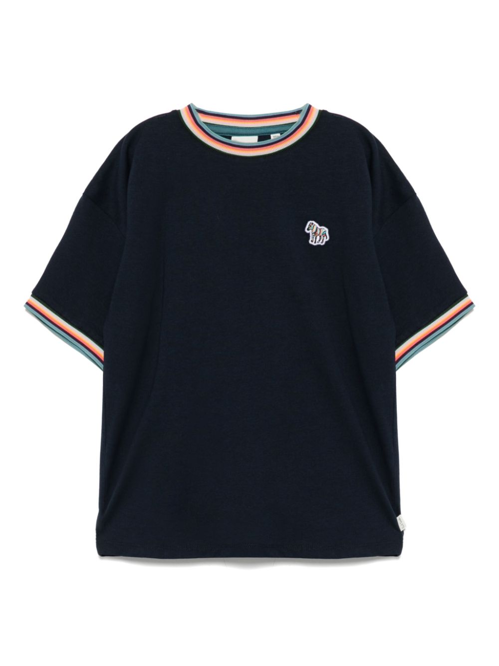 Paul Smith Junior logo-appliqué T-shirt - Blue von Paul Smith Junior