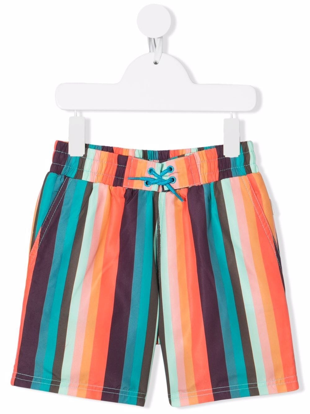 Paul Smith Junior striped drawstring swim shorts - Orange von Paul Smith Junior