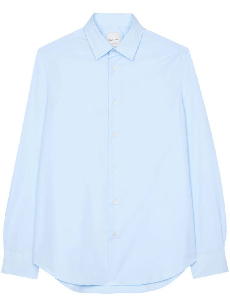 Paul Smith Artist Stripe-cuff cotton shirt - Blue von Paul Smith