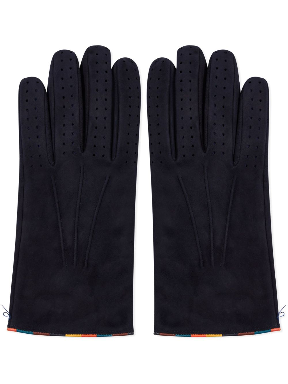 Paul Smith Artist Stripe gloves - Blue von Paul Smith