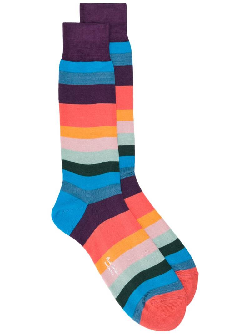 Paul Smith Artist Stripe socks - Blue von Paul Smith