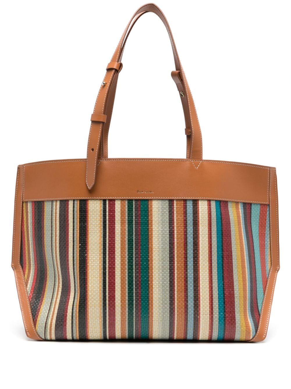 Paul Smith Artist-stripe tote bag - Brown von Paul Smith