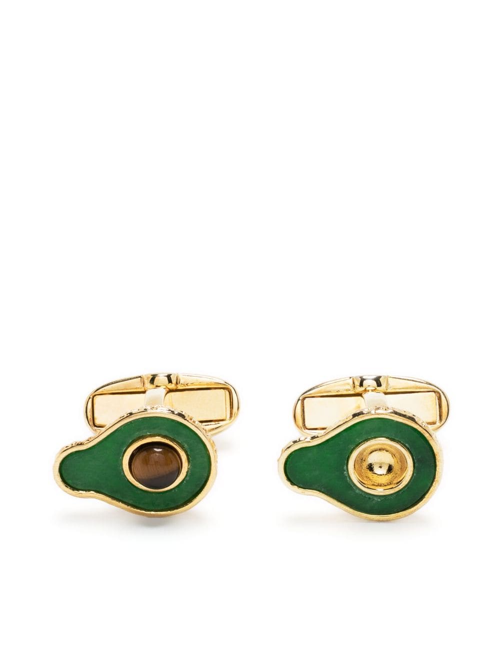 Paul Smith Avocado copper cufflinks - Green von Paul Smith