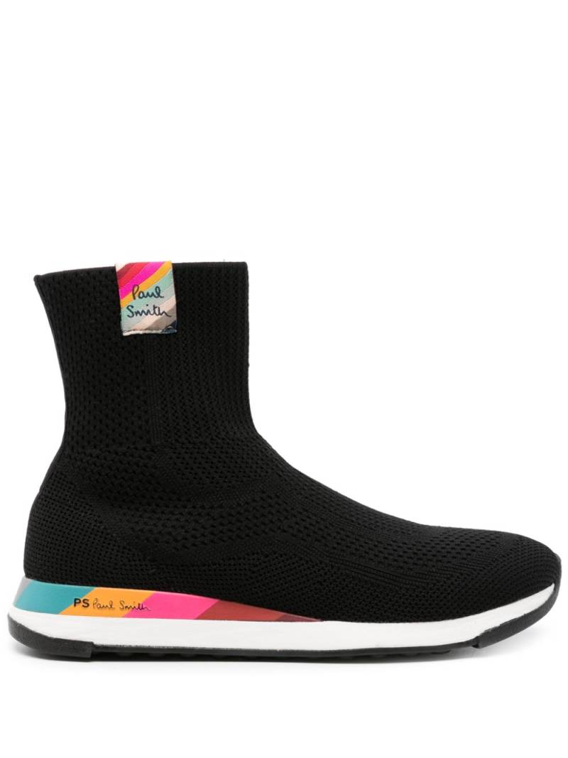 Paul Smith Comet logo-patch high-top sneakers - Black von Paul Smith