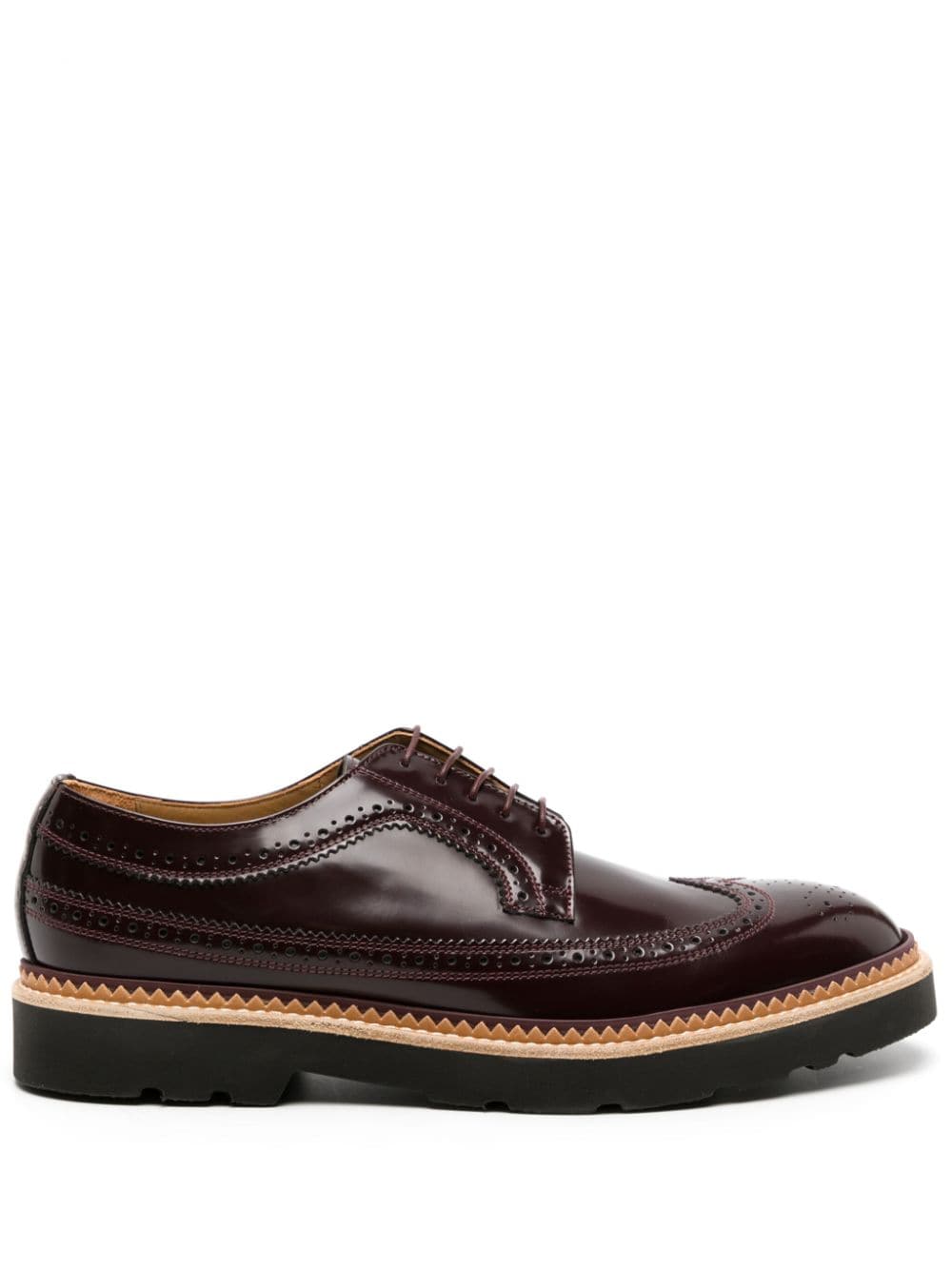 Paul Smith Count leather brogue shoes - Purple von Paul Smith