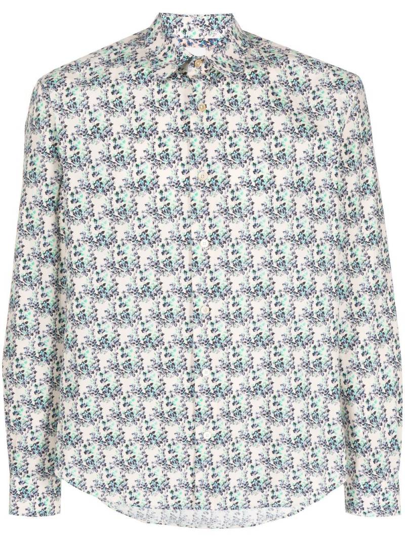 Paul Smith Floral-print shirt - Neutrals von Paul Smith