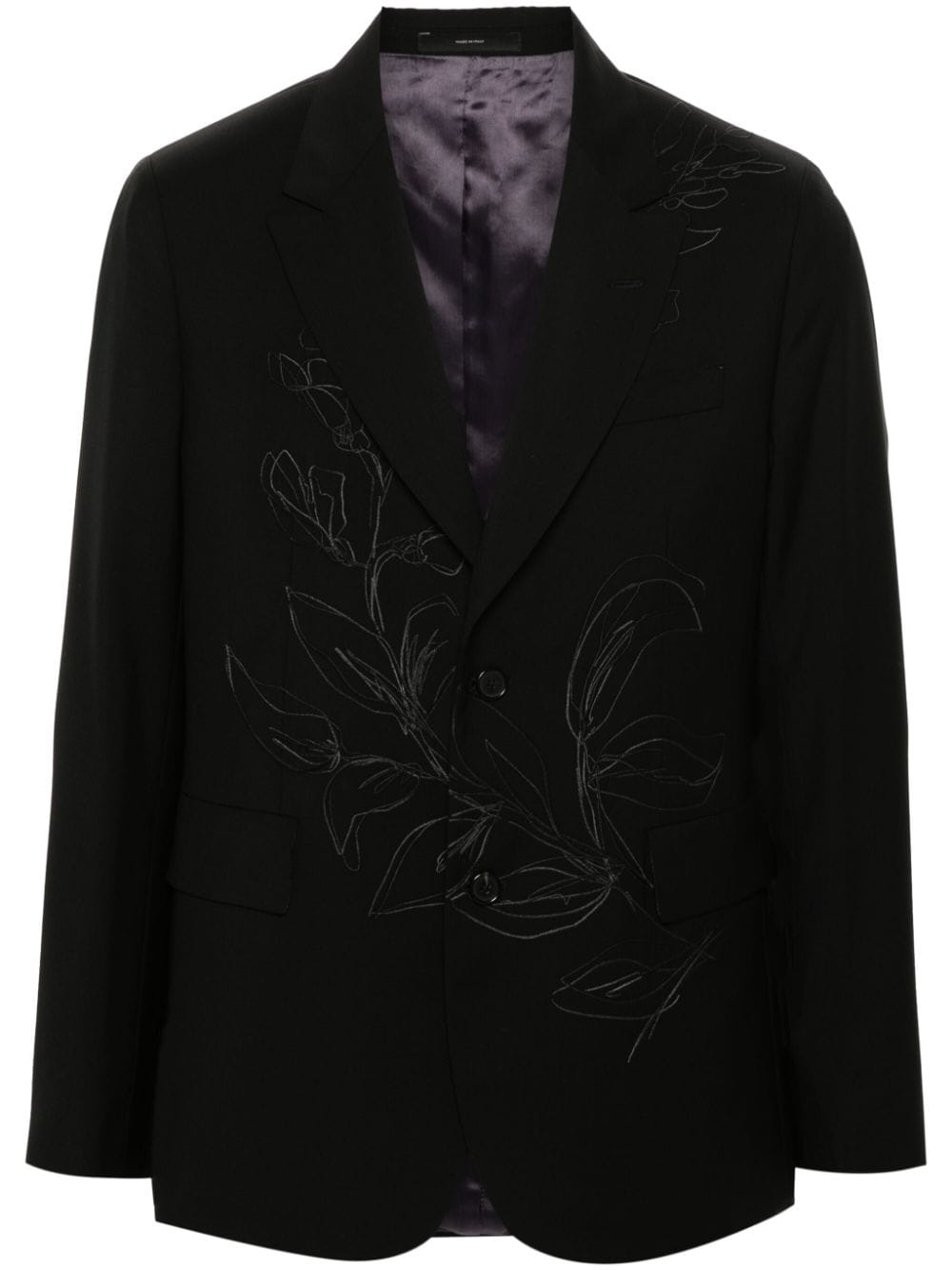 Paul Smith Laurel-embroidery blazer - Black von Paul Smith