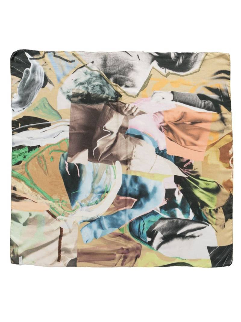 Paul Smith Life Drawing-print scarf - Yellow von Paul Smith