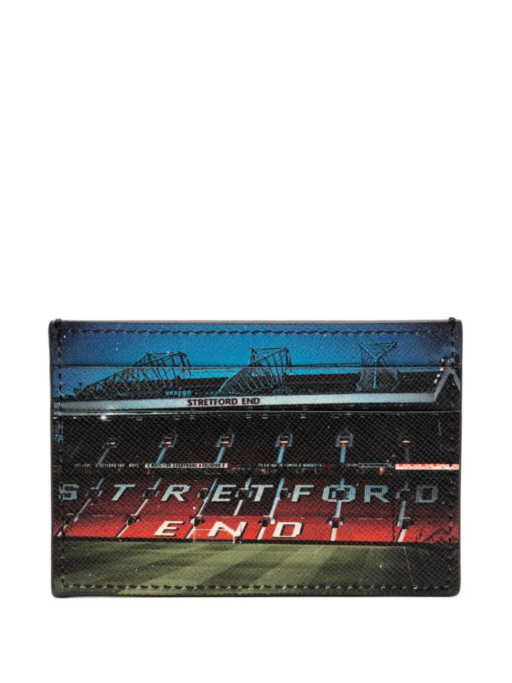 Paul Smith Manchester United - 'Stretford End' leather card holder - Black von Paul Smith