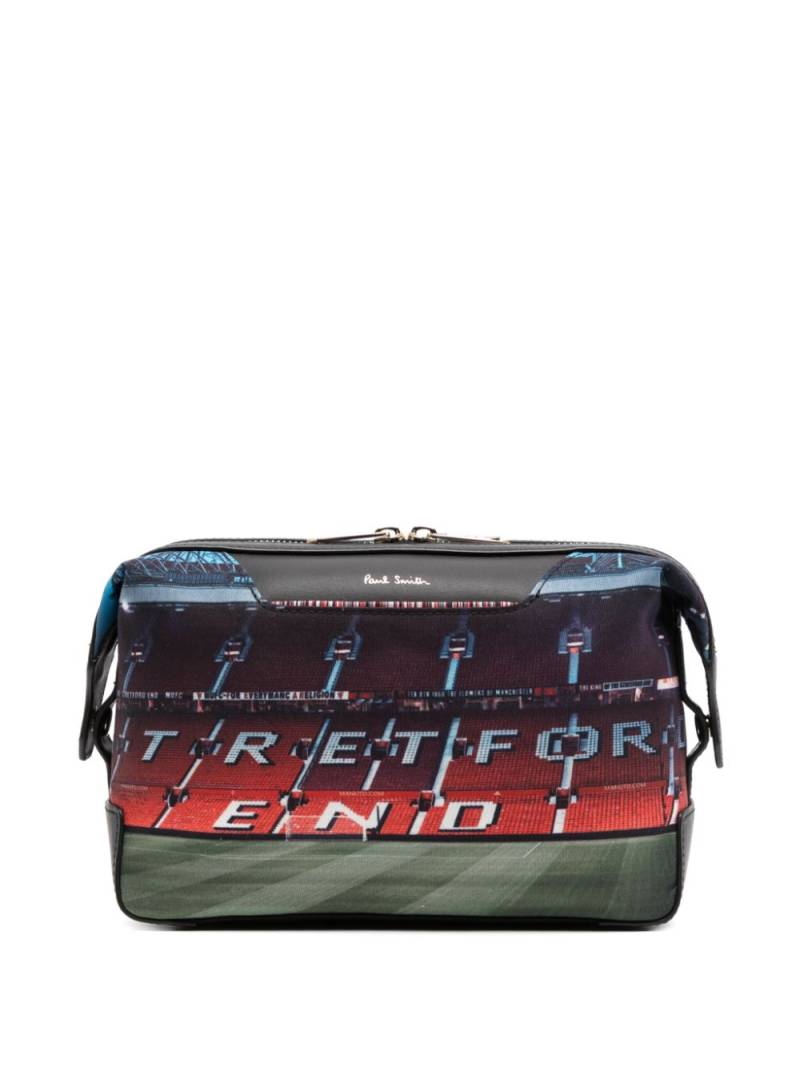 Paul Smith Manchester United - 'Stretford End' wash bag - Black von Paul Smith