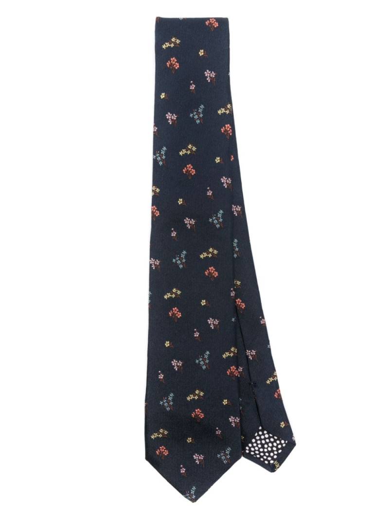 Paul Smith Mini Flowers tie - Blue von Paul Smith