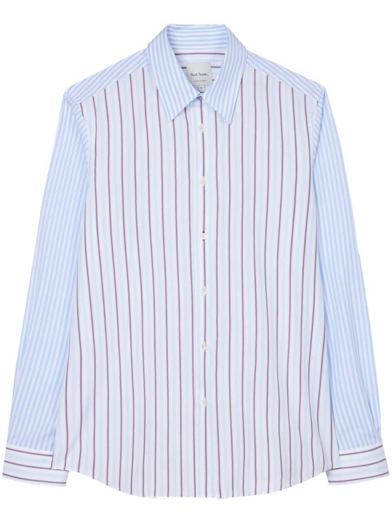 Paul Smith Mix-Up Stripe cotton shirt - Blue von Paul Smith