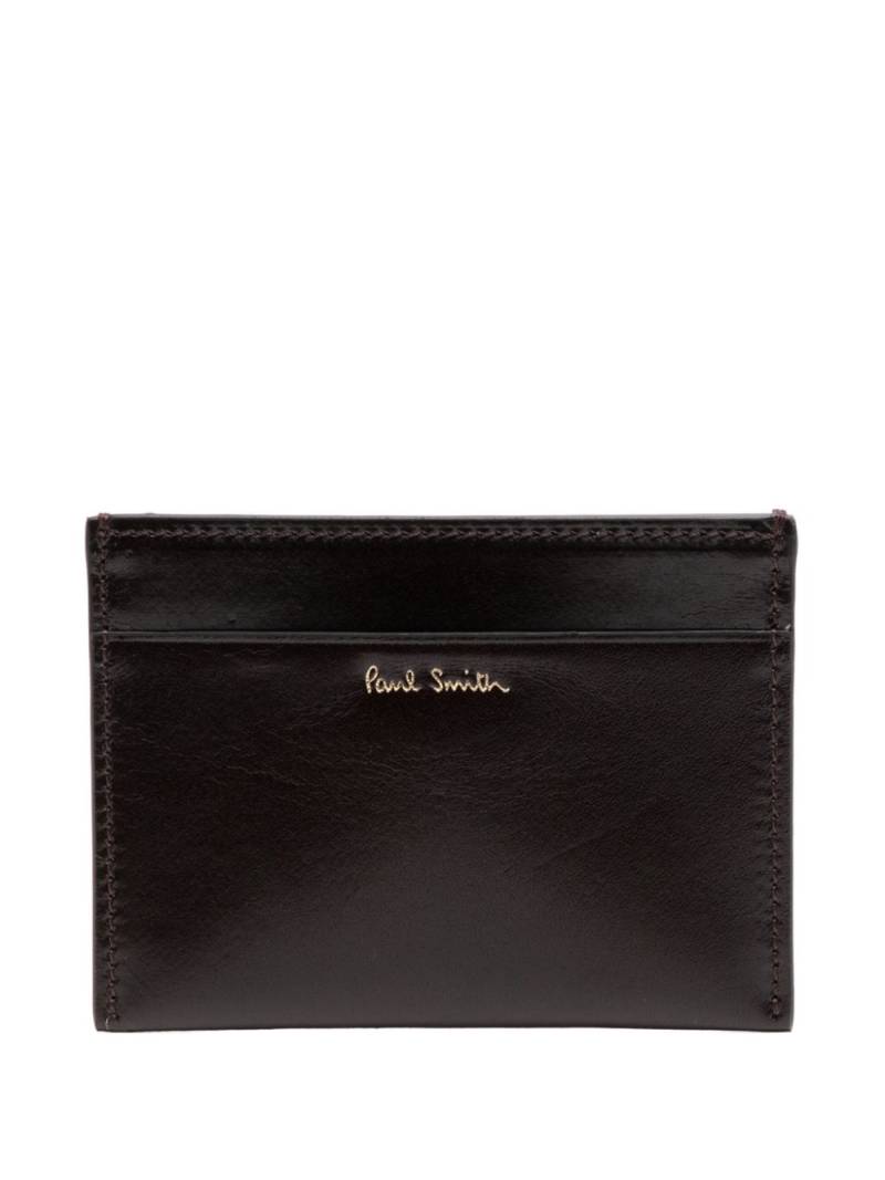 Paul Smith Monogrammed credit card holder - Brown von Paul Smith